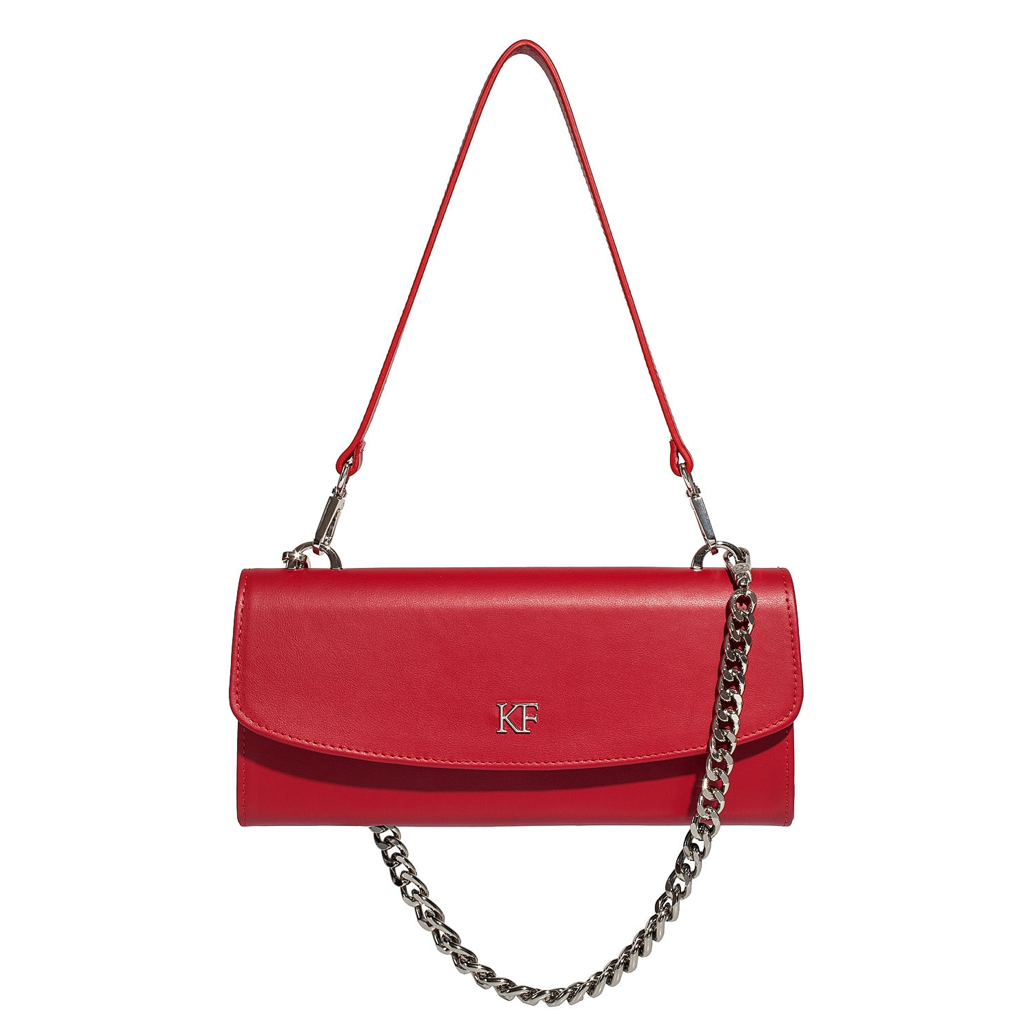 Black Leather Shoulder Bag, Leather Clutch, Leather bag KF-4515