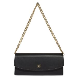 Leather Clutch, Leather Clutch Bag Purse, Black Leather Clutch KF-4492