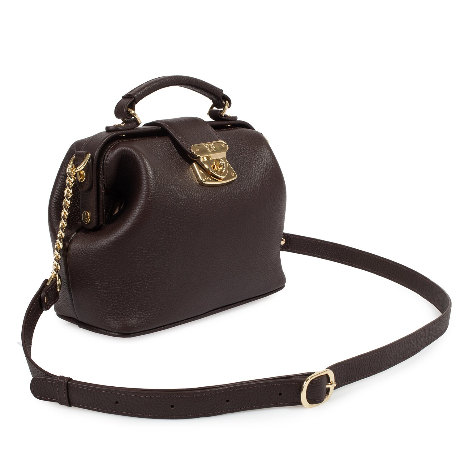 Leather Doctor Bag, Leather Shoulder Bag, Women's Leather Cross body Bag, Leather bag KF-1567 - Image 2