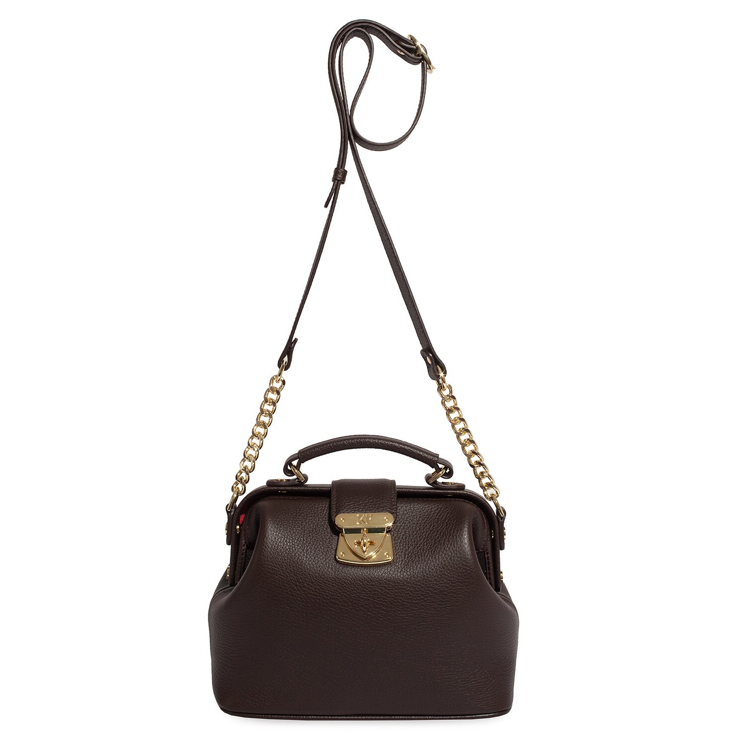 Leather Doctor Bag, Leather Shoulder Bag, Women's Leather Cross body Bag, Leather bag KF-1567 - Image 4