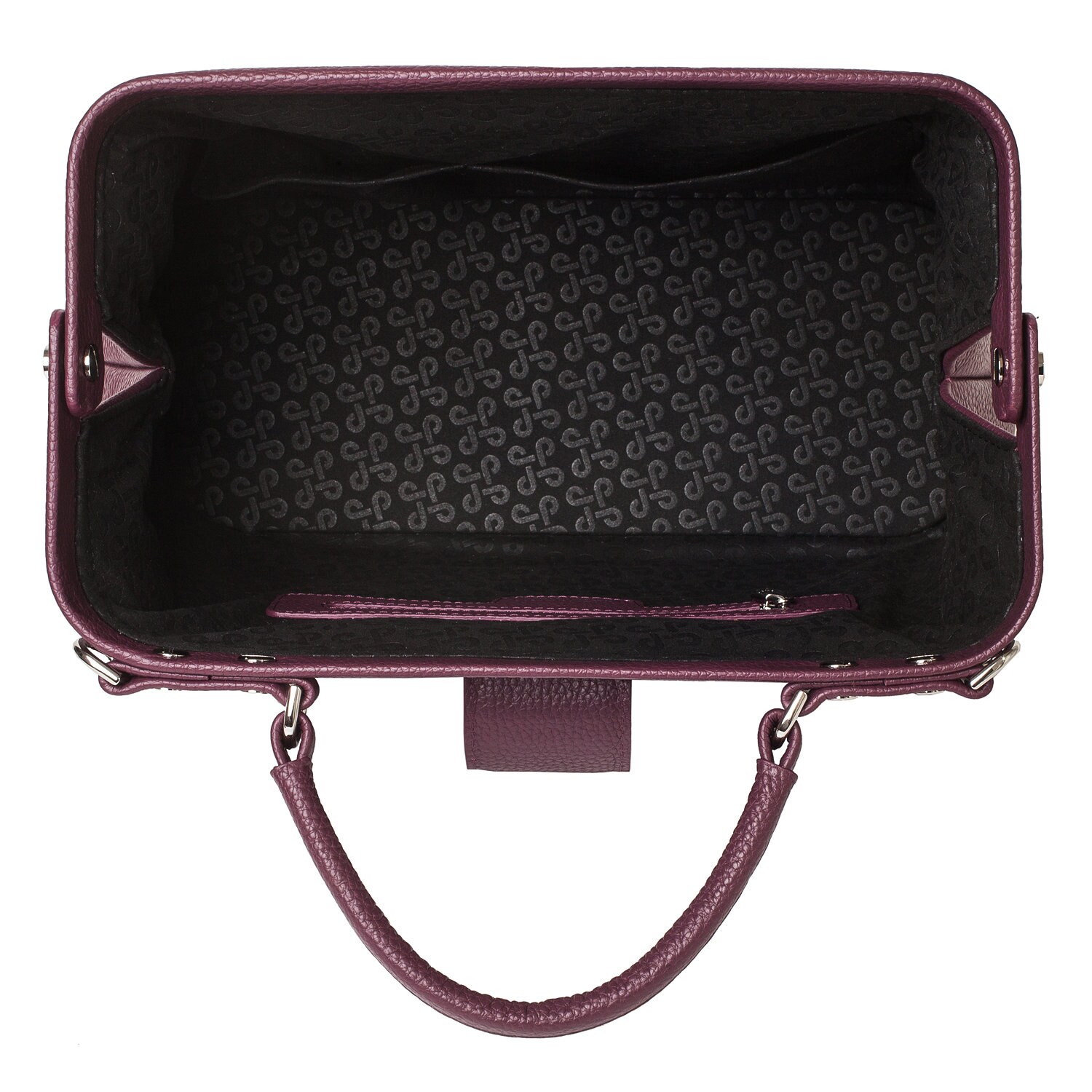 Leather doctor bag for women, Black Leather Handbag Top Handle, Women's Leather doctor Bag, KF-4736 - Image 6