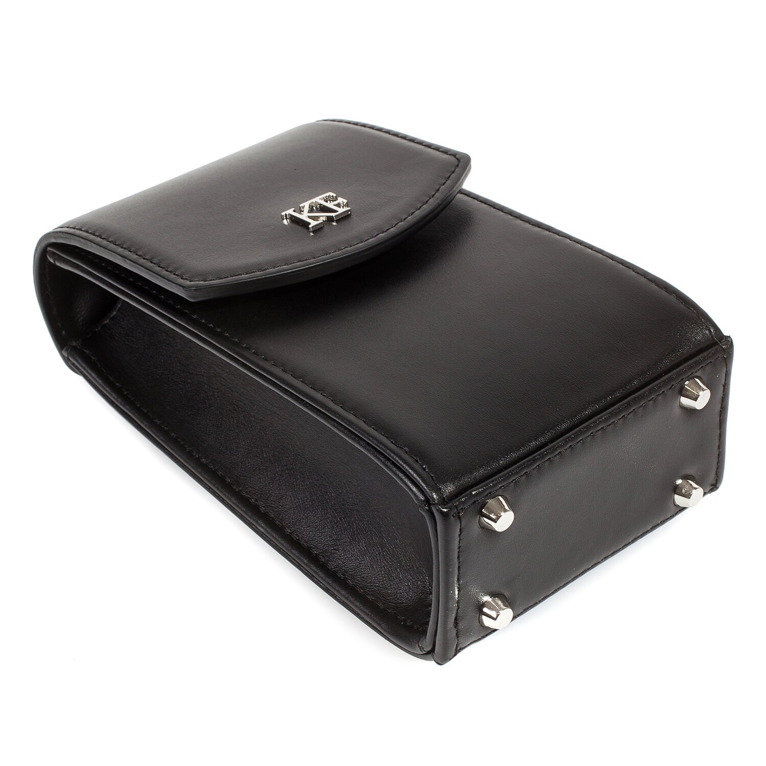 Leather Party Bag, Black Leather Shoulder Bag, Women's Leather Crossbody Bag, Leather bag KF-4807 - Image 4