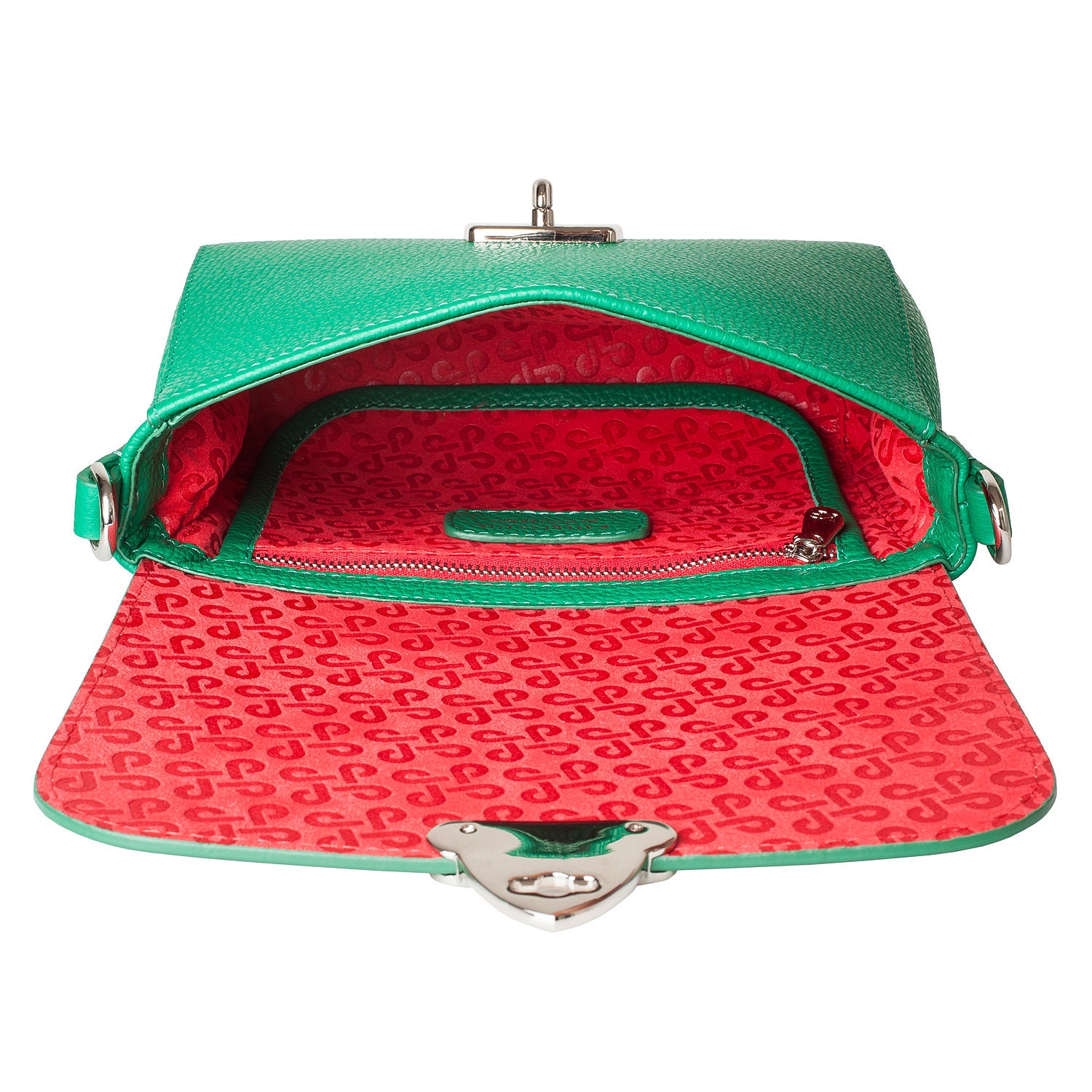 Leather Cross body Bag, Green Leather Shoulder Bag, Women's Leather Crossbody Bag, Leather bag KF-4530 - Image 3