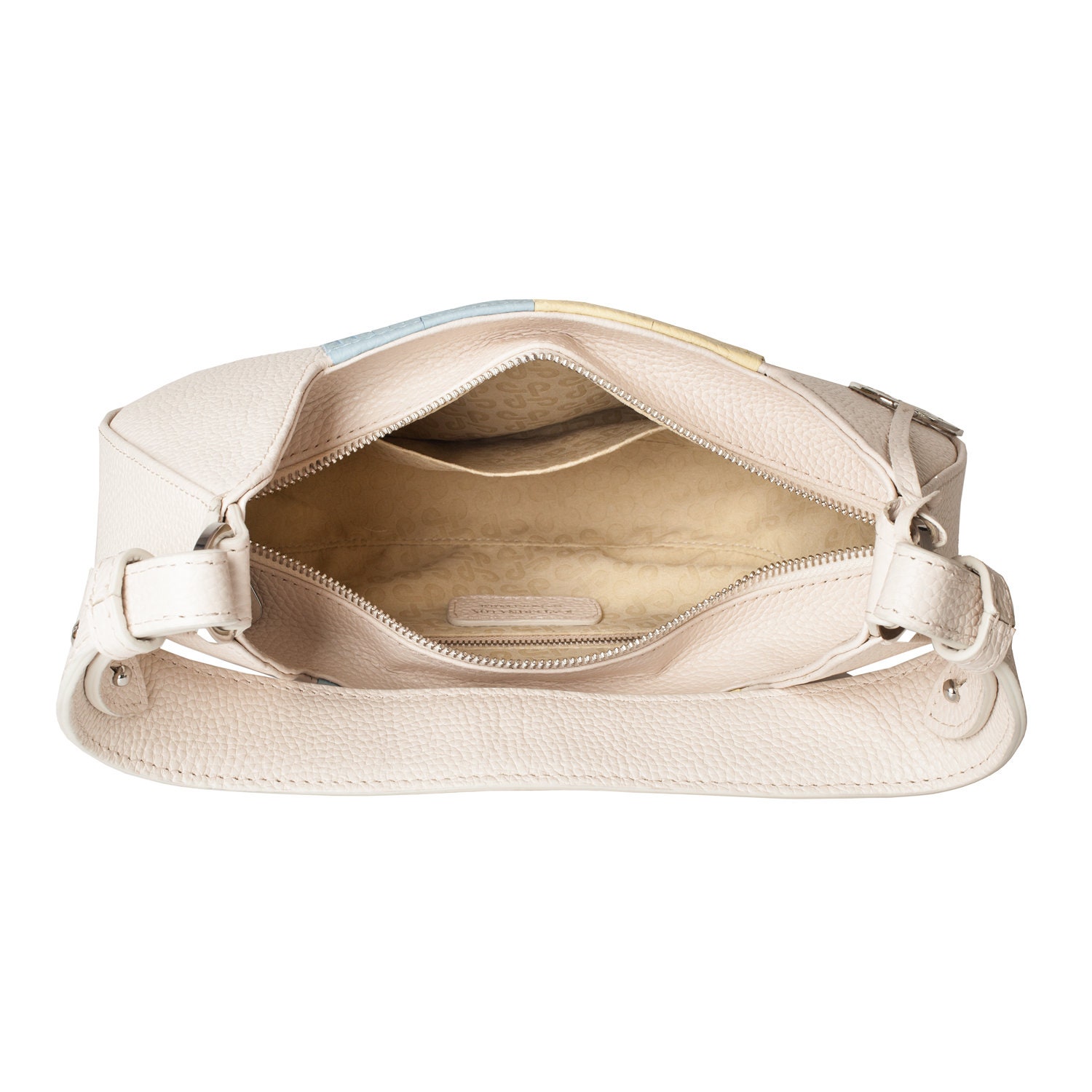 Leather Shoulder Bag, Light beige Leather Shoulder Bag, Leather bag KF-5095 - Image 6