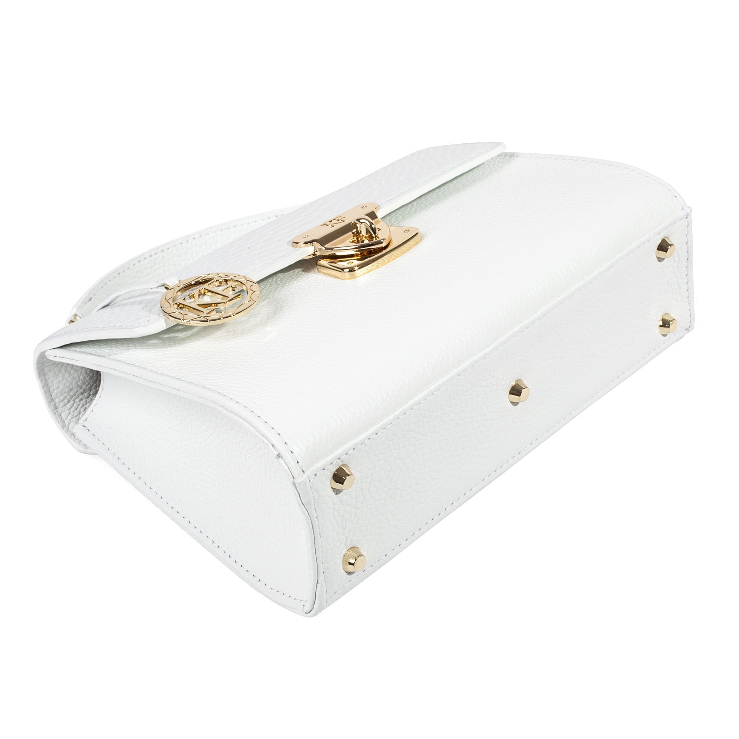 Leather Cross body Bag, White Leather Shoulder Bag, Women's Leather Crossbody Bag, Leather bag KF-5031 - Image 4