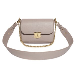 Leather Cross body Bag, Light Taupe Leather Shoulder Bag, Women's Leather Crossbody Bag, Leather bag KF-4052