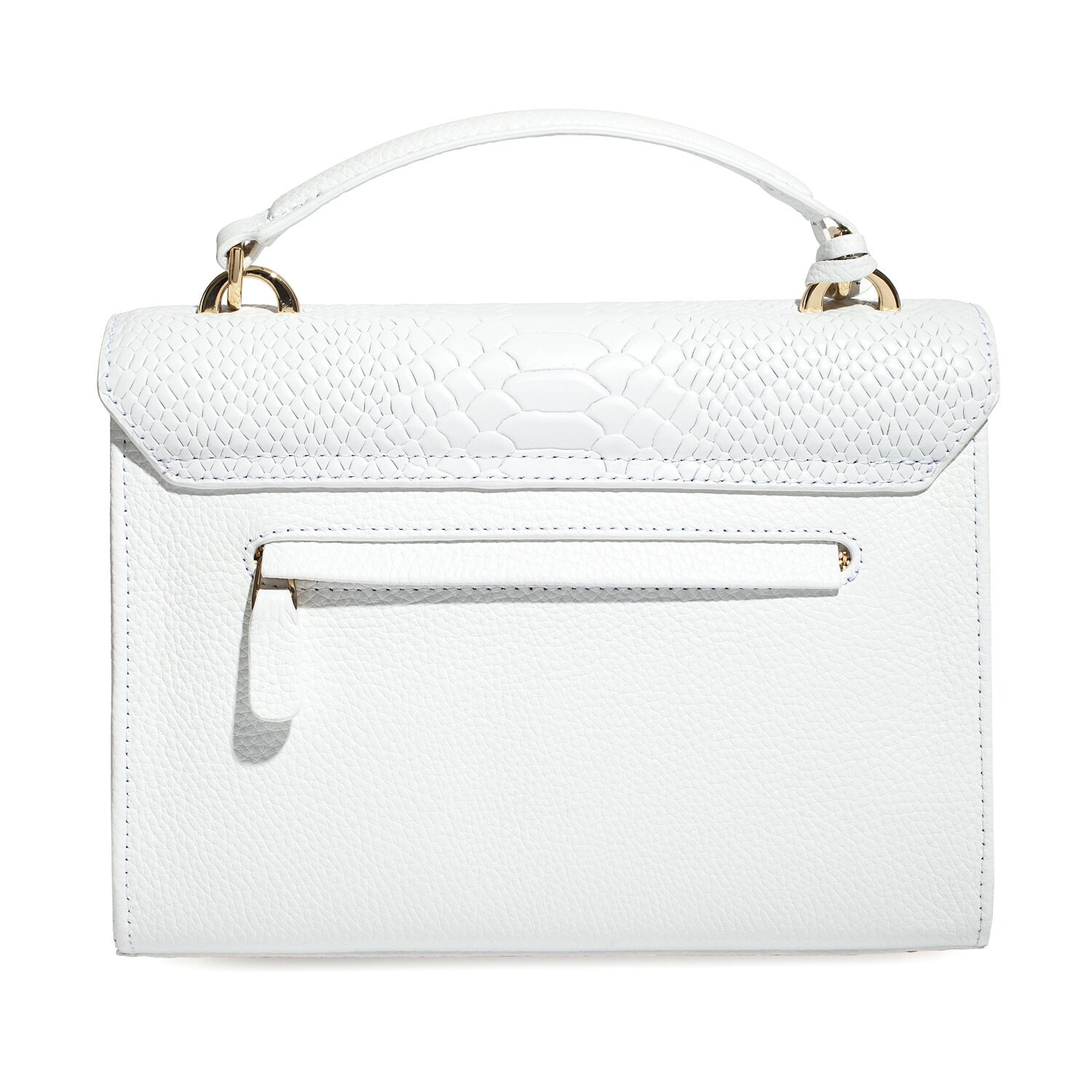 Leather Cross body Bag, White Leather Shoulder Bag, Women's Leather Crossbody Bag, Leather bag KF-5031 - Image 6